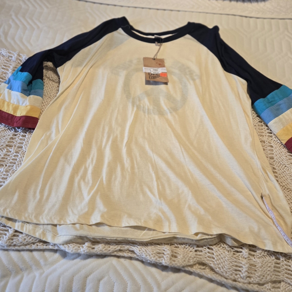 Colorful Sleeve Raglan Shirt